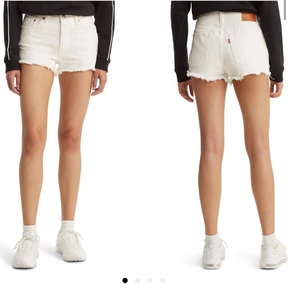 Levi's 501 Cutoff Shorts (Pearly White) Size 28